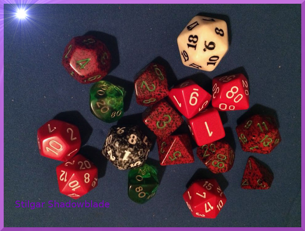 Stilgar Shadowblade's dice